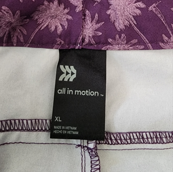 All in Motion Hybrid Swim Shorts Mens XL Purple NEW - Picture 6 of 7